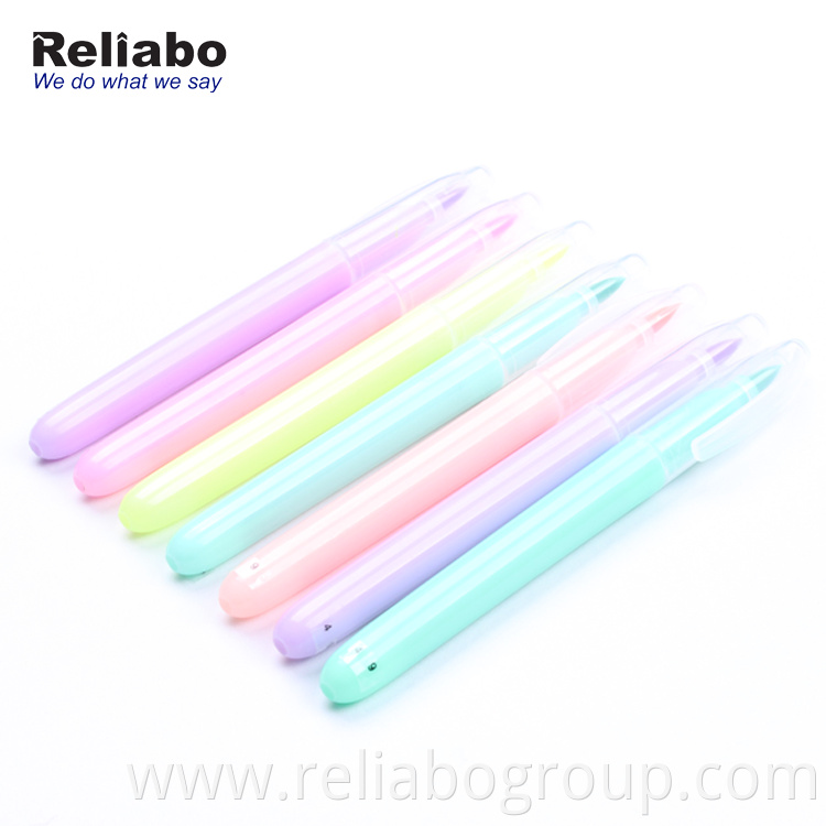 Reliabo Hot Selling Custom Logo Colorful Student Highlighter Pen